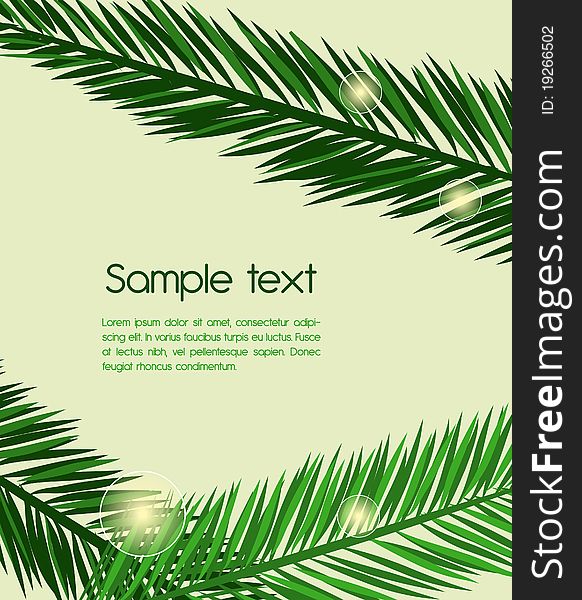 Abstract background with green leafs. Abstract background with green leafs
