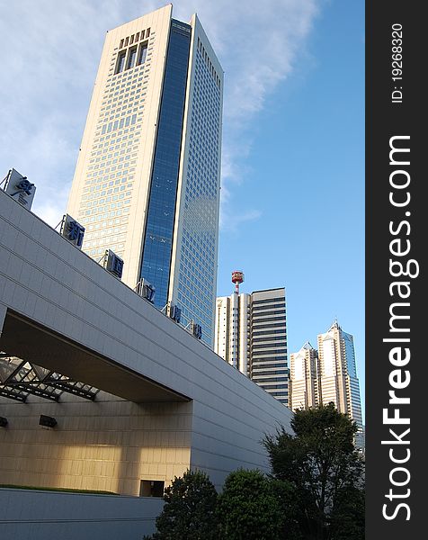 High building in tokyo near shinjuku