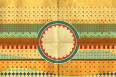Vintage Collage, Art Postcard Royalty Free Stock Photography