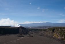 Road To Volcano Crater Royalty Free Stock Image Road To Volcano Crater Royalty Free Stock Image