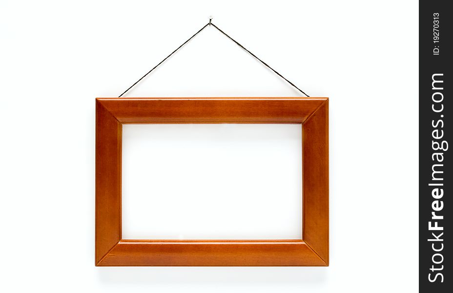 Frame rectangular shape on a white background. Frame rectangular shape on a white background
