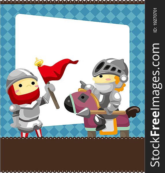 Cartoon Knight Card