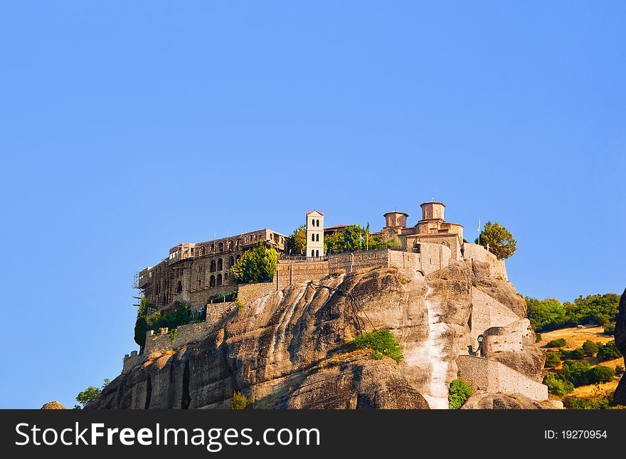 Meteora monastery in Greece - travel background