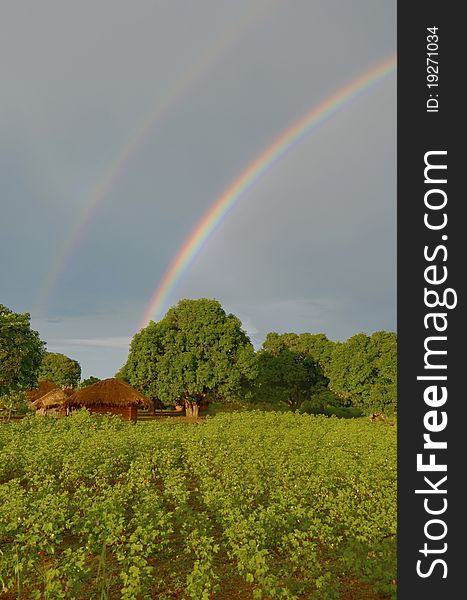 A big rainbow in Africa, Malawi