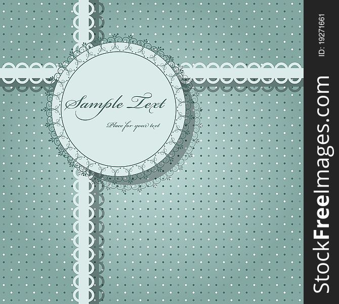 Vector vintage pattern for invitation. Vector vintage pattern for invitation