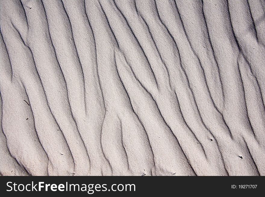 Sand waves background on beach