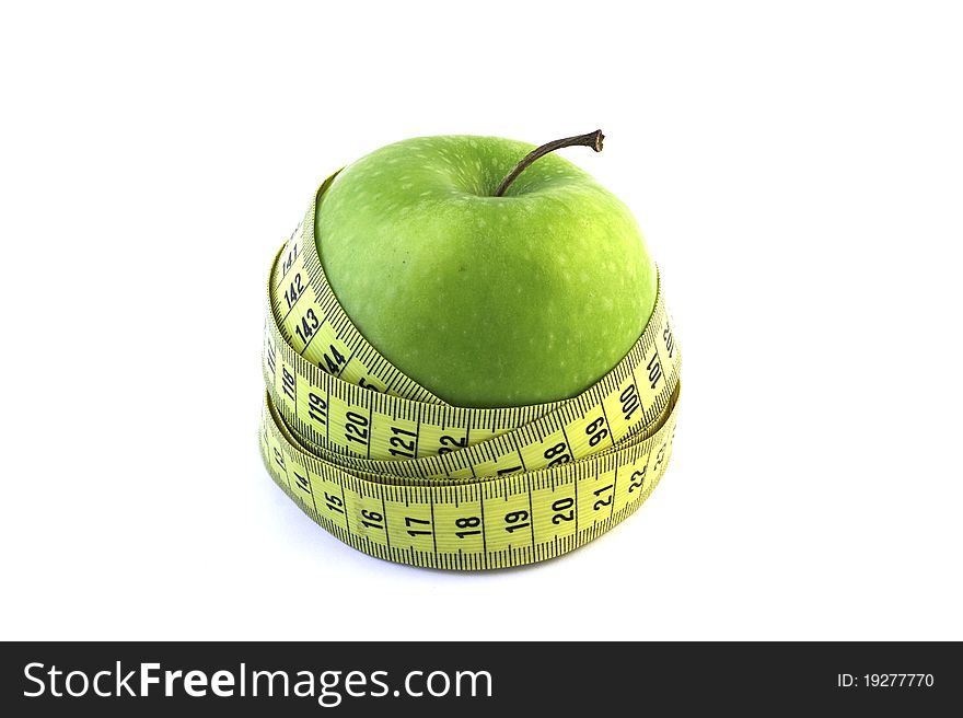 Apple With Measuring Tape