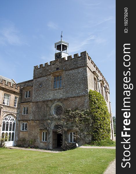 Forde Abbey chapel, Chard in Dorset in Spring. Forde Abbey chapel, Chard in Dorset in Spring