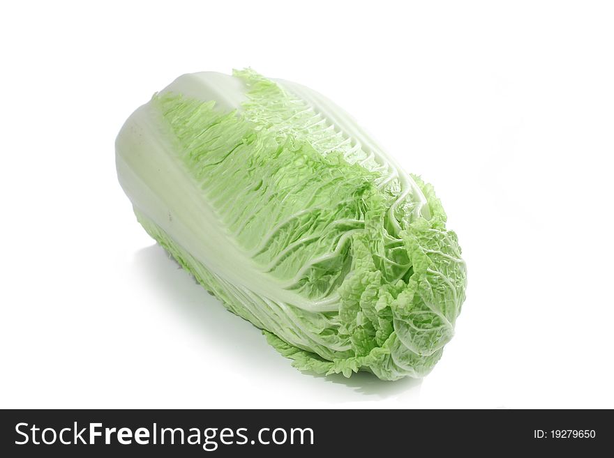 Chinese cabbage on white background