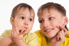 Brother And Sister Royalty Free Stock Image Brother And Sister Royalty Free Stock Image