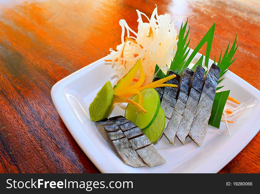 Saba-sashimi food from japan