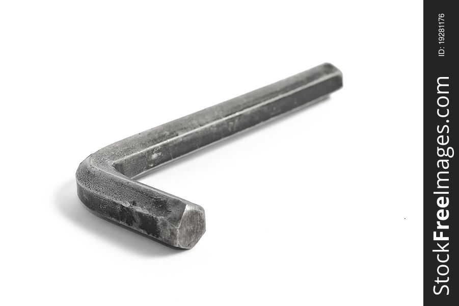 Hex-nut wrench isolated