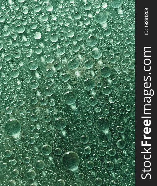 Mint green vertical background of water drops. Mint green vertical background of water drops