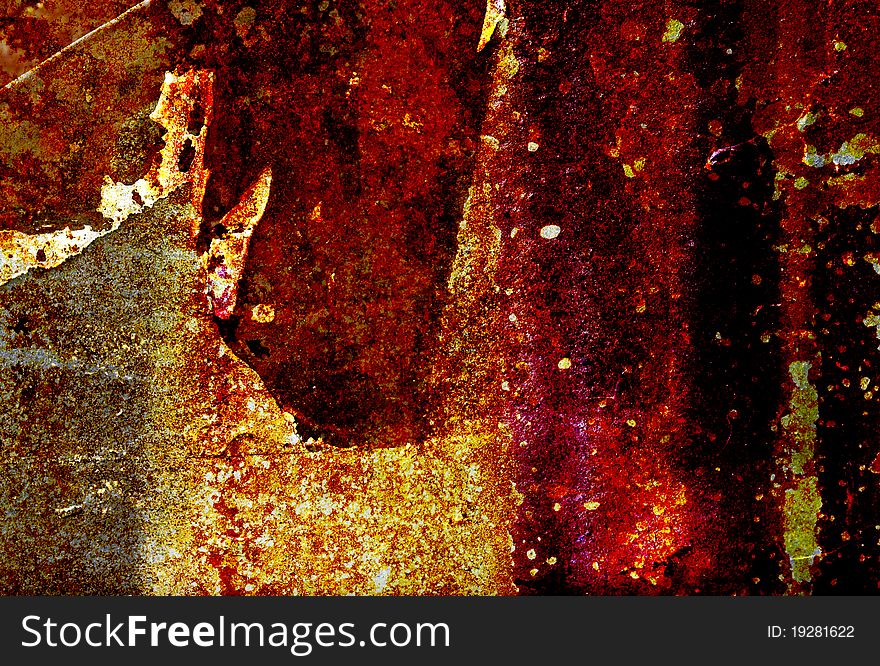 Old grunge corrosion metal sheet