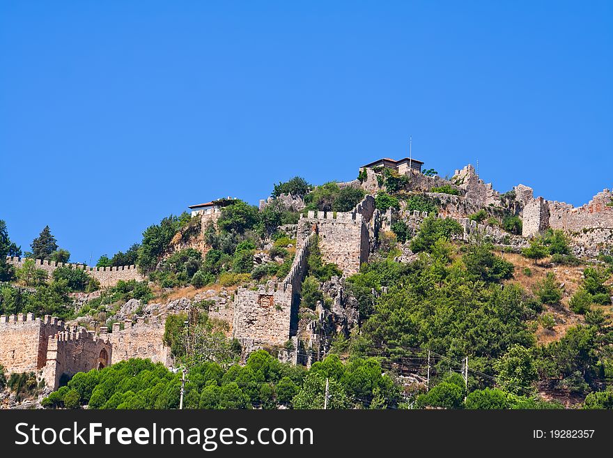 Turkish Fortress In Alanya