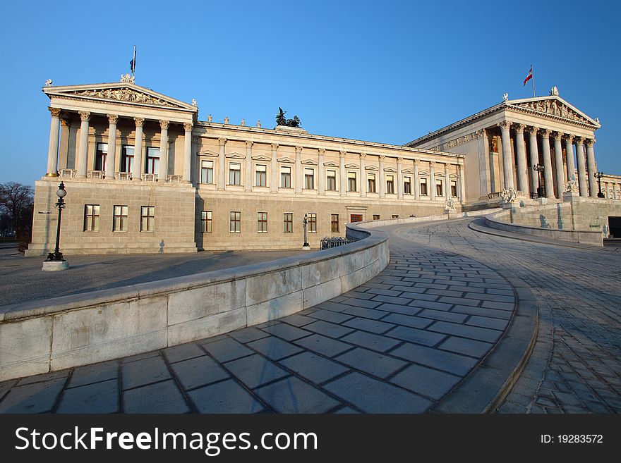 Austrian Parliament In Vienna