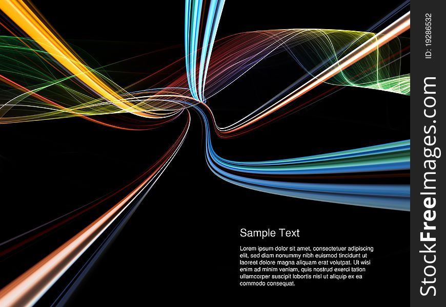 Dynamic interplay of lines on the subject of modern technologies, communications, progress, motion, flexibility and speed. Dynamic interplay of lines on the subject of modern technologies, communications, progress, motion, flexibility and speed