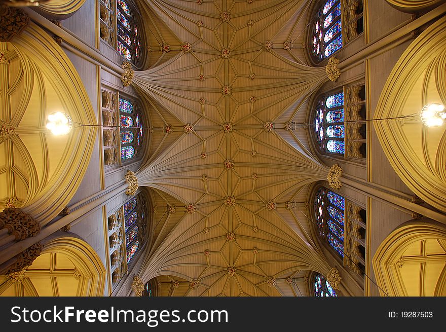 Ceiling of a church in the USA