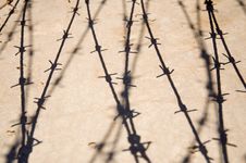 Barbed Wire Shade Stock Photo Barbed Wire Shade Stock Photo