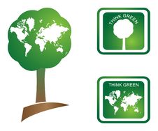 Think Green Royalty Free Stock Photo Think Green Royalty Free Stock Photo