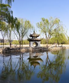 Landscape Of Chinese Gardens Royalty Free Stock Photo Landscape Of Chinese Gardens Royalty Free Stock Photo