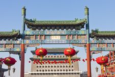 Chinese Stone Decorated Archway Royalty Free Stock Photography Chinese Stone Decorated Archway Royalty Free Stock Photography