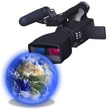 Look At World In 3d Stock Photography Look At World In 3d Stock Photography