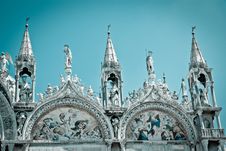 Basilica Di San Marco (cool Tone) Royalty Free Stock Image