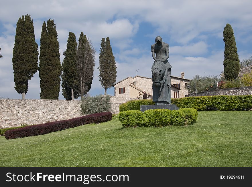 View on the city of Assisi