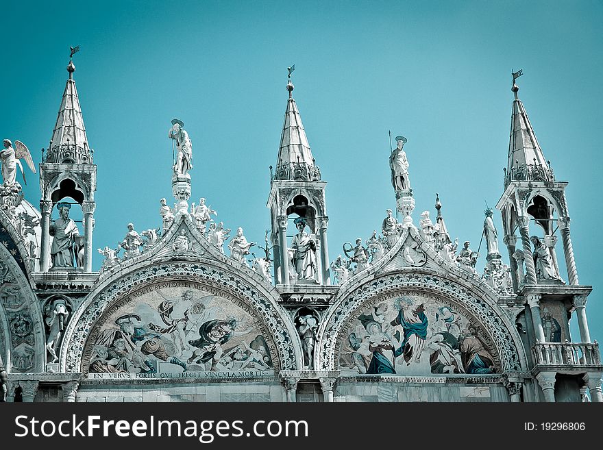 Detail of Basilica di San Marco at Venice, Italy. Detail of Basilica di San Marco at Venice, Italy