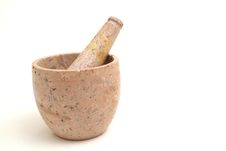 Mortar And Pestle Stock Image