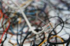 Mess Of Cables Royalty Free Stock Images Mess Of Cables Royalty Free Stock Images