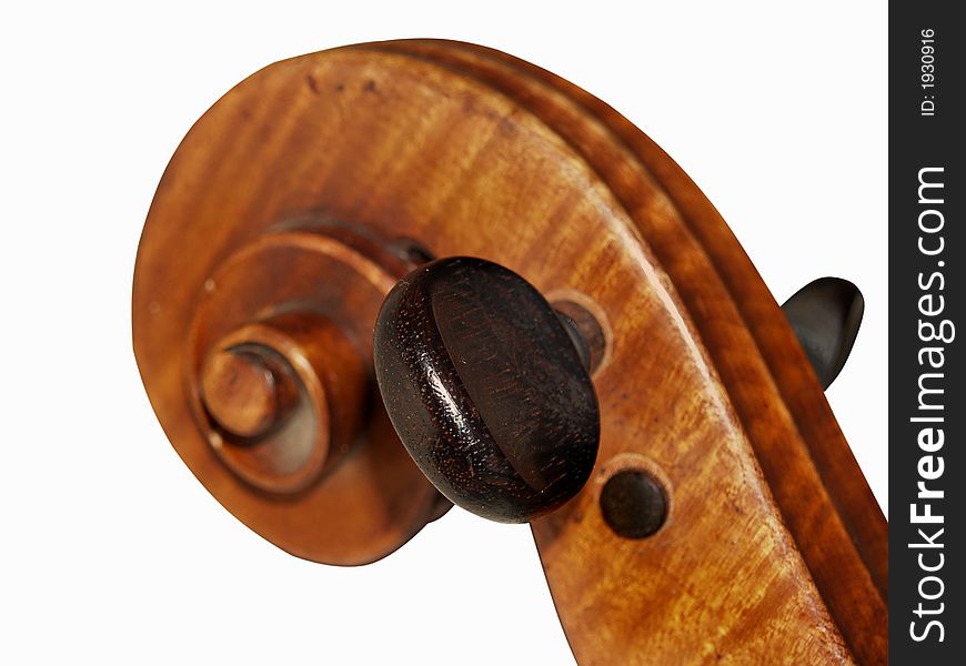 The pin of old violoncello