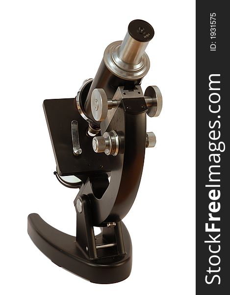 Retro microscope with exchangeable lenses