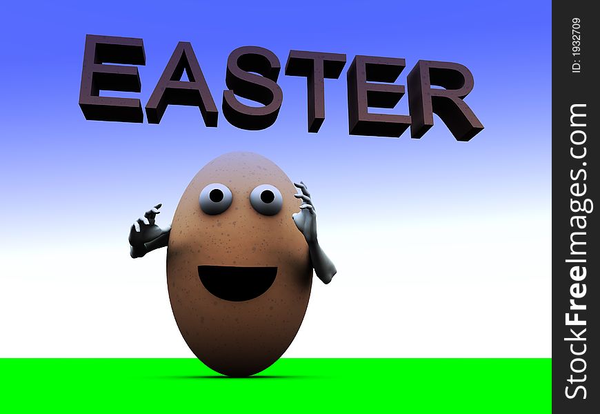 A simple toon based image of a egg man this image is suitable for images relating to Easter and food. A simple toon based image of a egg man this image is suitable for images relating to Easter and food.