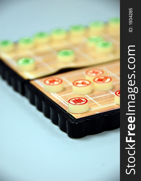 Chinese chess board and seeds