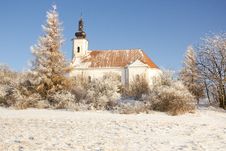 Winter Church Royalty Free Stock Photos Winter Church Royalty Free Stock Photos