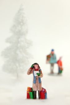 Christmas Shopping Royalty Free Stock Images Christmas Shopping Royalty Free Stock Images