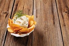 Corn Chips And Fresh Cheese Royalty Free Stock Images Corn Chips And Fresh Cheese Royalty Free Stock Images