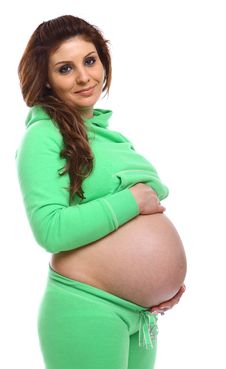 Smiling Pregnant Woman Royalty Free Stock Image Smiling Pregnant Woman Royalty Free Stock Image