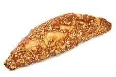 Croissant With Seeds Isolated Stock Image Croissant With Seeds Isolated Stock Image