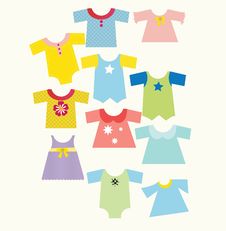 Baby Wardrobe Royalty Free Stock Images Baby Wardrobe Royalty Free Stock Images