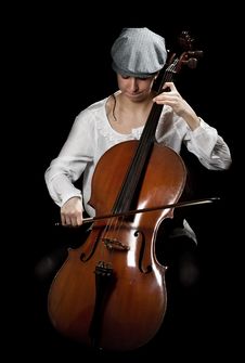 Girl Playing Cello Royalty Free Stock Images Girl Playing Cello Royalty Free Stock Images