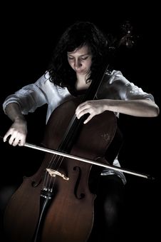 Girl Playing Cello Stock Photo Girl Playing Cello Stock Photo
