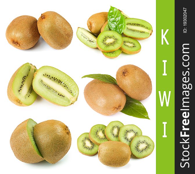 Fresh kiwi collage