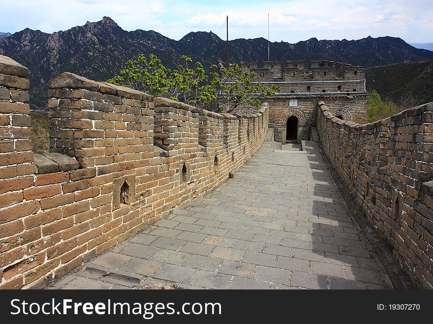 The great wall of beijing,China. The great wall of beijing,China.