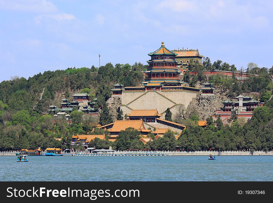 The image was taken in Chinese imperial garden --- Summer Palace at April 2011.