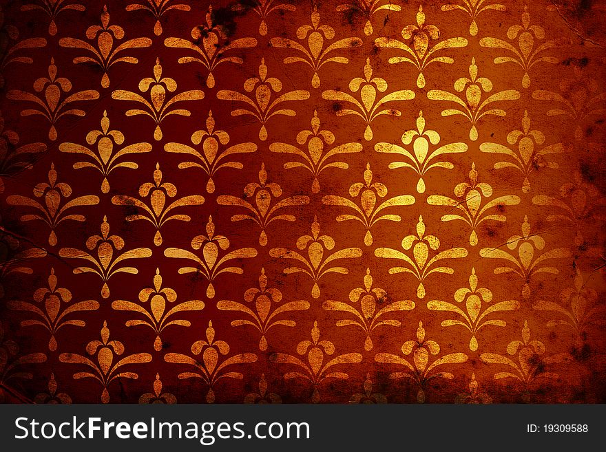 Vintage golden background