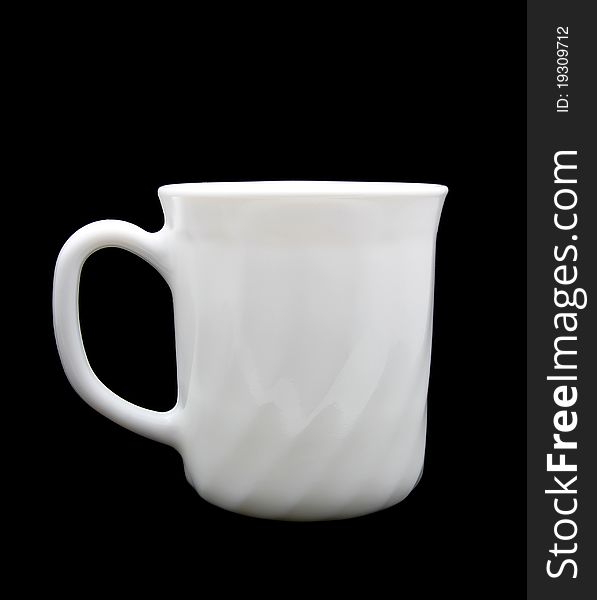 White cup isolated