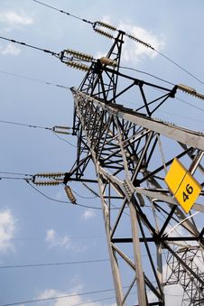 High Voltage Lines Stock Photos